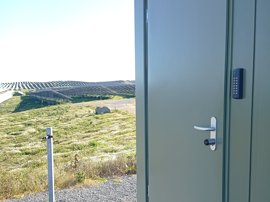 Technische ruimte van het zonnepark