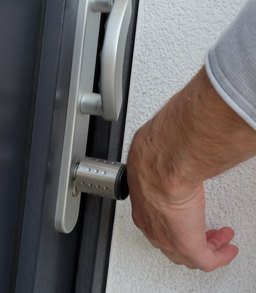 De elektronische sluitcilinder van WILKA wordt bediend via een microchip die onder de huid wordt geïmplanteerd.