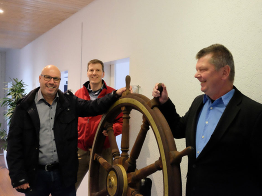 Vertegenwoordigers van Stadtwerke Konstanz, Josef Peters OHG en WILK Schließtechnik