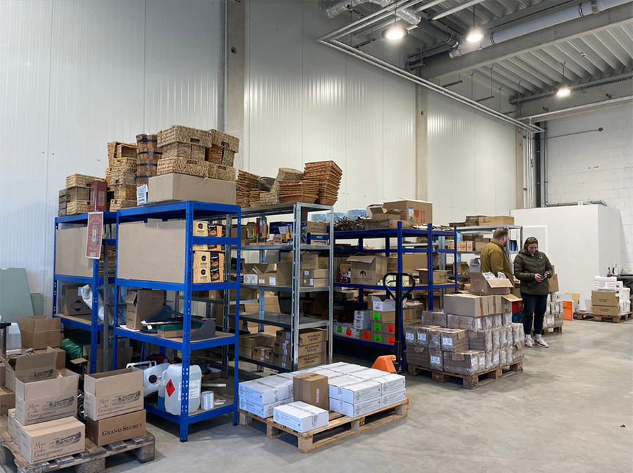 Magazijn in het Metroloq-bedrijvenpark in Pulheim