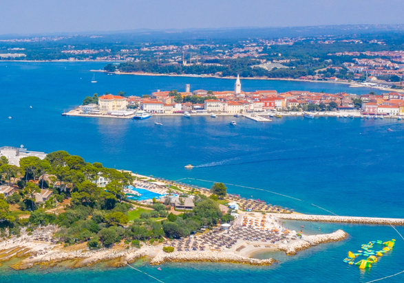 Uitzicht op Poreč
