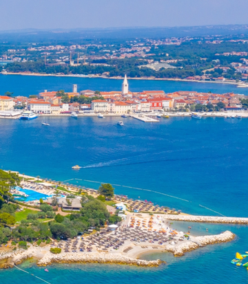 Uitzicht op Poreč