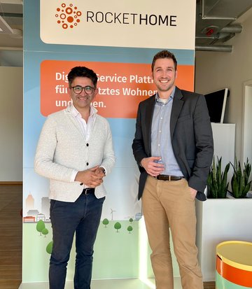Rockethome Managing Director Yüksel Sirmasac and WILKA Managing Director Robert Schlieper